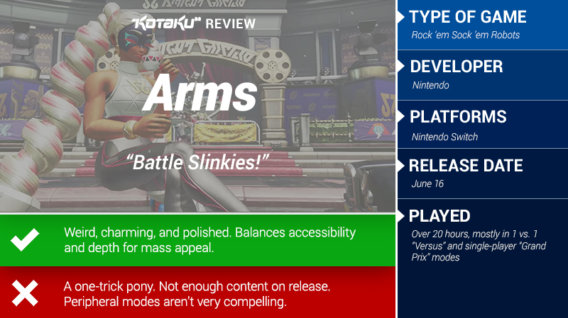 Illustration for article titled Arms: The Kotaku Review